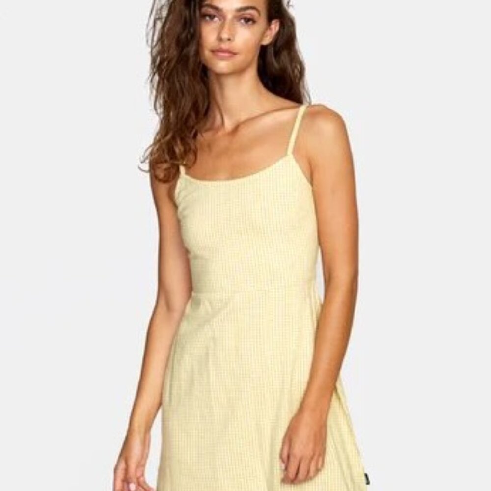 RVCA Small - Junior Twigg Gingham Seersucker Dress
